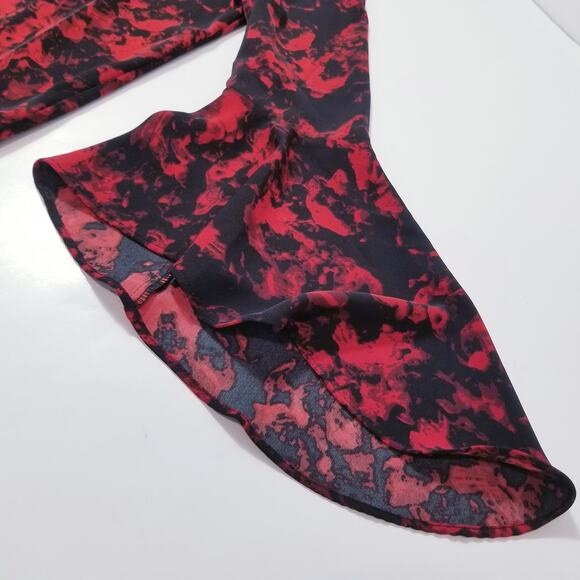 CARMEN Carmen Marc Valvo Valentines Blouse Bell Sleeves - Picture 5 of 11